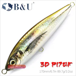 B&U 170мм Плавающая рыболовная приманка Pencil Wobbler