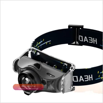 Налобный фонарь Strong Light LED с зумом для кемпинга и добычи