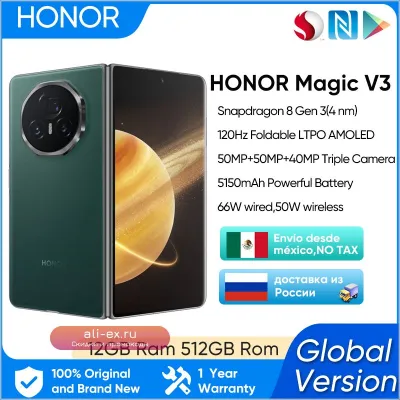 Honor Magic V3 5G Global Snapdragon 8 Gen 3 складной AMOLED 120Hz 50MP