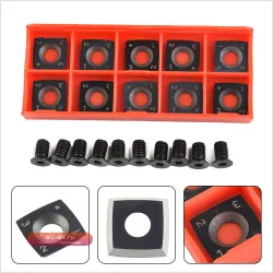 Сменные твердосплавные пластины 15x15x2.5-R150 для токарных станков с ЧПУ, режущие пластины с фаской 30 градусов