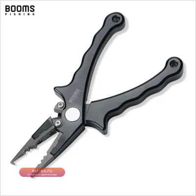 Щипцы для рыбалки Booms Fishing X07 из алюминиевого сплава: универсальный инструмент для резки лески, обжимки и извлечения крючка