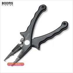 Щипцы для рыбалки Booms Fishing X07 из алюминиевого сплава: универсальный инструмент для резки лески, обжимки и извлечения крючка