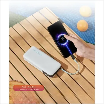 Power Bank 20000mAh с кабелем PD, быстрая зарядка для Apple