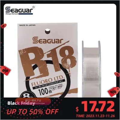 Леска Seaguar R18 FLUORO LTD 100м карбон флюорокарбон для карпа