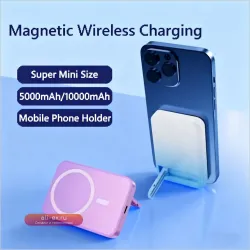 Power Bank 10000mAh 15W Магнитная Беспроводная Зарядка Type-C для iPhone/Samsung, Портативный Magsafe Аккумулятор