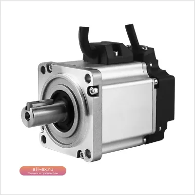 Серводвигатель AC 1 кВт 220В 3.2 Нм 80мм Siheng 5-полюсный 17-бит 80BST-C03230 с драйвером для станков ЧПУ