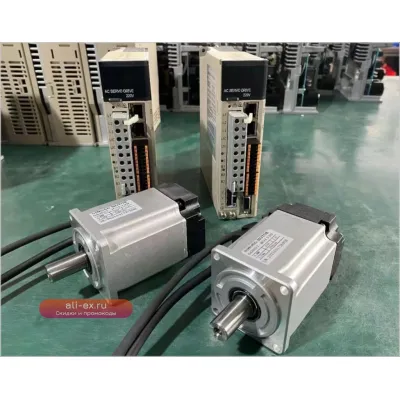 Серводвигатель AC 1 кВт 220В 3.2 Нм 80мм Siheng 5-полюсный 17-бит 80BST-C03230 с драйвером для станков ЧПУ
