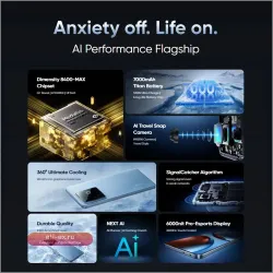 Смартфон realme GT 7T 5G 12/256GB 6.8" Dimensity 8400-MAX 7000mAh 50MP NFC