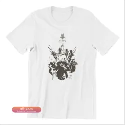 Футболка мужская "Glory to Mankind" YorHa No. 2 B из Nier Automata 100% хлопок больших размеров