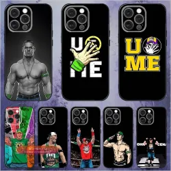 Чехол для iPhone 17, 16, 15, 14, 13, 12 Pro Max Plus E SE4 Air Mini J-John Cena Черный Мягкий