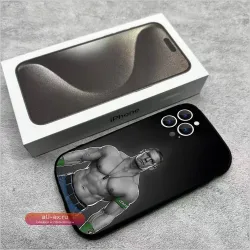 Чехол для iPhone 17, 16, 15, 14, 13, 12 Pro Max Plus E SE4 Air Mini J-John Cena Черный Мягкий