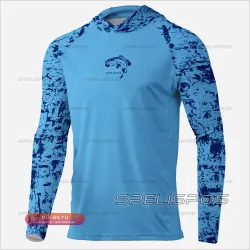 Футболка с капюшоном для серфинга и рыбалки Quik Dry UPF 50+