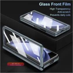 Чехол-книжка Luxury Fold Stand для Samsung Galaxy Z Fold 6/5/4 с поддержкой стилуса и матовым покрытием