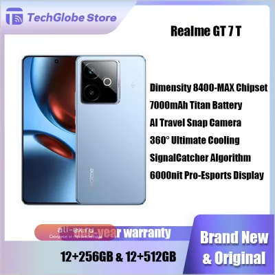 Смартфон Realme GT 7T 5G 6.8" 12/256GB (Dimensity 8400-MAX, 7000mAh, 50MP, NFC)