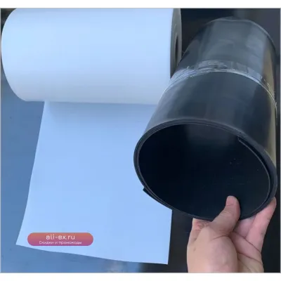 Плёнка PTFE белая, высокопрочная, термостойкая, толщина 0.1-0.5 мм, размер 300x500 мм