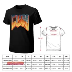 Футболка с принтом "Doom-Cum Game" - летняя новинка 2025