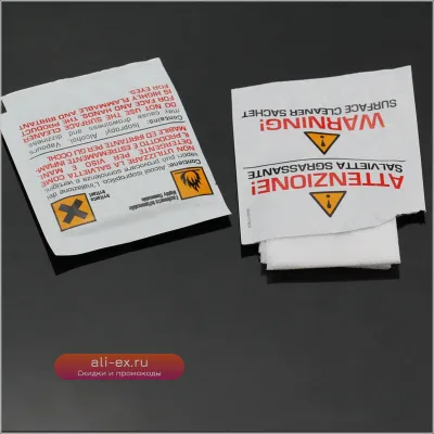 Салфетки для очистки оптоволокна IPA 99.7% Pre-Moistened Alcohol Wipes IPA-75, безпылевые, для FTTH, ELINK 100 шт.