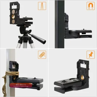 Адаптер-уголок SSR Infrared Level с магнитной поворотной базой для настенного и потолочного крепления (альтернатива стандартной резьбе 1/4" и 5/8")