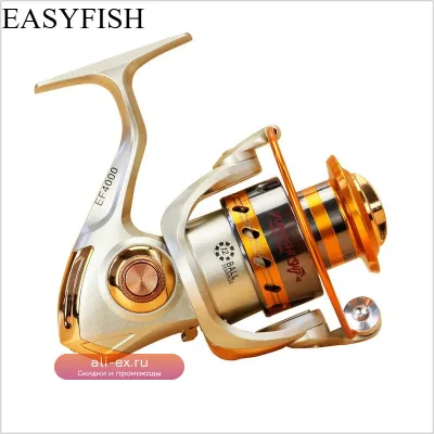 Спиннинговая катушка EASYFISH 12BB для пресноводной и соленой рыбалки