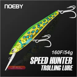 Воющий Минноу NOEBY Speed Hunter 160 мм Floating Trolling для трофейной рыбалки