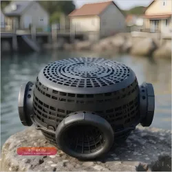 Ловушка для креветок Minnow Trap с 4 отверстиями, анти-побег, для соленой и пресной воды, подарок рыбаку