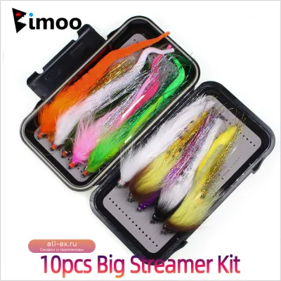 Набор стримеров Bimoo для крупной рыбы: Zonker, Suspending Baitfish