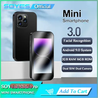 SOYES XS17 Pro: мини-смартфон Android 9.0, 3", 2 SIM, GPS, 1950 мАч, 3G, Face ID