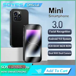 SOYES XS17 Pro: мини-смартфон Android 9.0, 3", 2 SIM, GPS, 1950 мАч, 3G, Face ID