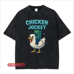 Футболка унисекс с принтом "Funny Chicken Game Lover Miners" из хлопка