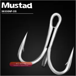 Крючки тройные Mustad 36330 Strong Sharp Solid Barbed для глубоководной рыбалки