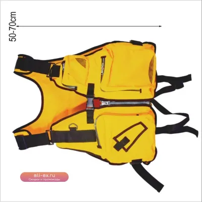 Жилет для рыбалки Fishing Life Jacket Vest Dual-use Detachable Foam Large Pocket Platform Stream Fishing Raft Sea Fishing Buoyancy Jacket 2025