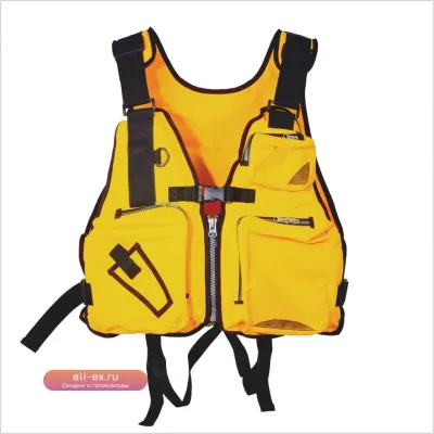 Жилет для рыбалки Fishing Life Jacket Vest Dual-use Detachable Foam Large Pocket Platform Stream Fishing Raft Sea Fishing Buoyancy Jacket 2025