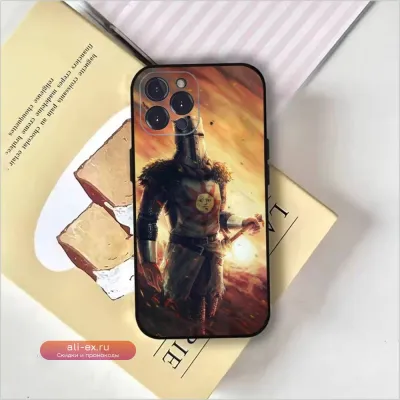 Чехол для iPhone — Dark Souls "Praise the Sun" Soft Black