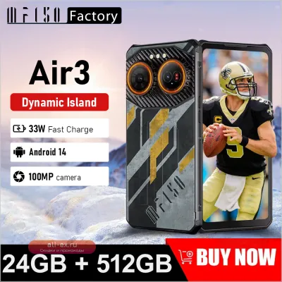 IIIF150 Air3: Ультратонкий защищенный смартфон 512GB, 12GB RAM, Dynamic Island, 100MP камера, Android 14, 30W быстрая зарядка