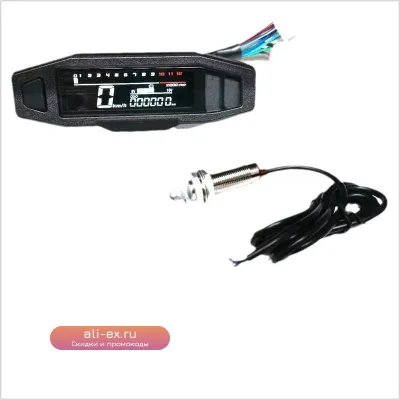 Мотоцикл кастомный LCD спидометр с тахометром, указателем уровня топлива и температуры, EFI/карбюратор, мини, HD