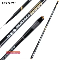 Удочка Goture GOLDLITE телескопическая 3.6-7.2 м, карбон, жесткость 2/8 3/7, для карпа и фидера
