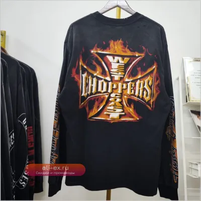 Футболка с длинным рукавом American Style West Coast Retro Vintage