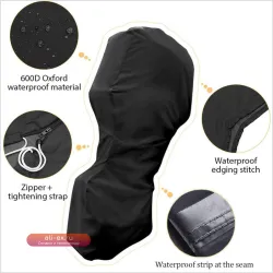 Влагозащитный чехол для лодочного мотора Custom Black 600D