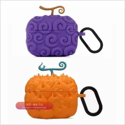 Чехол для AirPods Pro Pro2 из силикона с брелоком "Anime Fruit"