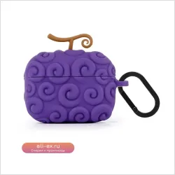Чехол для AirPods Pro Pro2 из силикона с брелоком "Anime Fruit"