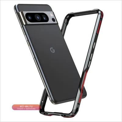 Чехол-бампер LUPHIE Luxury Aluminum Alloy для Google Pixel 8 Pro / Pixel 8
