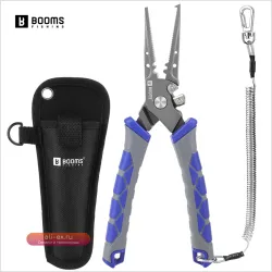 Рыболовные клещи Booms Fishing XW15 7.6 дюйма из углеродистой стали для снятия крючков и обрезки лески