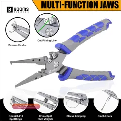 Рыболовные клещи Booms Fishing XW15 7.6 дюйма из углеродистой стали для снятия крючков и обрезки лески
