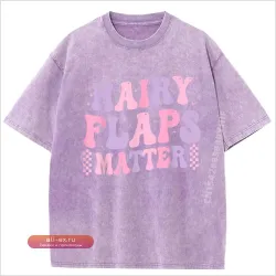Футболка с надписью "Funny Saying Hairy Flaps Matter"