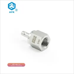 Переходник 1/4" NPT/G x 3/8" под сварку, нерж. сталь 316, внутренняя резьба