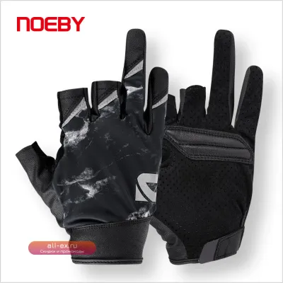 Рыболовные перчатки Noeby 3 Half-Finger с защитой UPF50+