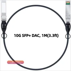 Медный кабель DAC 10G SFP+ 1м пассивный для Cisco, Ubiquiti, Mikrotik, Intel, Netgear