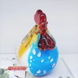 Декоративная статуэтка "Кристальная Курица" для дома и сада