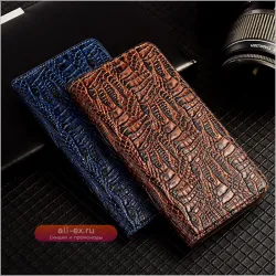 Чехол-книжка из натуральной кожи с узором "Коготь дракона" для Infinix Note 30/30i/40/40S/40X/50/50S/50X Pro Plus VIP 4G/5G