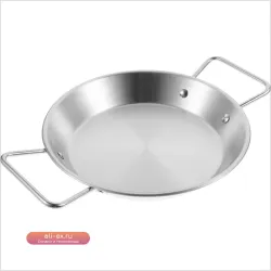 Тарелка для морепродуктов из нержавеющей стали с ручкой